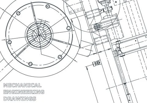 Vector engineering illustration. Cover, flyer, banner, background 스톡 일러스트