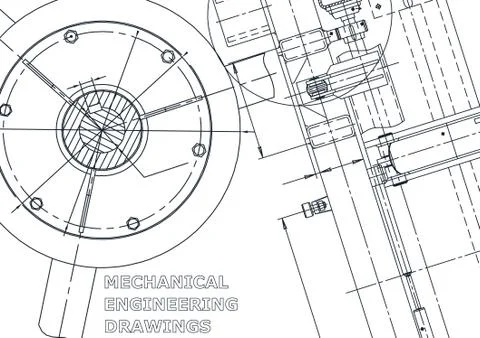 Vector engineering illustration. Cover, flyer, banner, background Stock Illustration