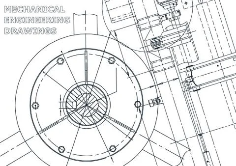 Vector engineering illustration. Cover, flyer, banner, background Stock Illustration