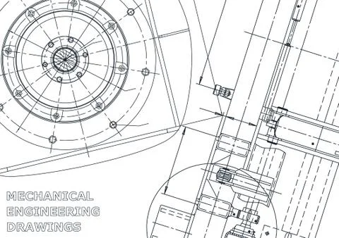 Vector engineering illustration. Cover, flyer, banner, background イラスト素材
