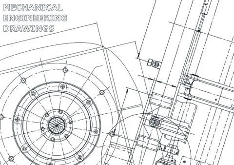 Vector engineering illustration. Cover, flyer, banner, background Stock Illustration