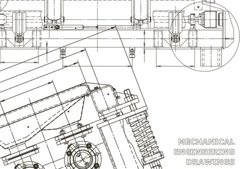 Vector engineering illustration. Cover, flyer, banner, background Stock Illustration