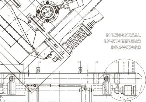 Vector engineering illustration. Cover, flyer, banner, background Stock Illustration