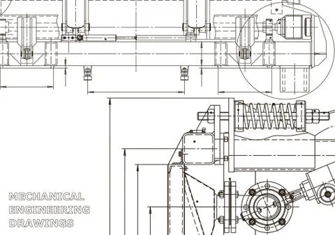 Vector engineering illustration. Cover, flyer, banner, background Illustrazione stock