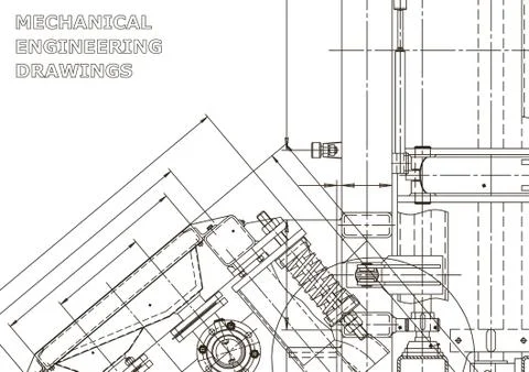 Vector engineering illustration. Cover, flyer, banner, background Stock Illustration