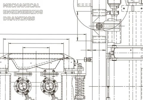 Vector engineering illustration. Cover, flyer, banner, background Stockillustratie
