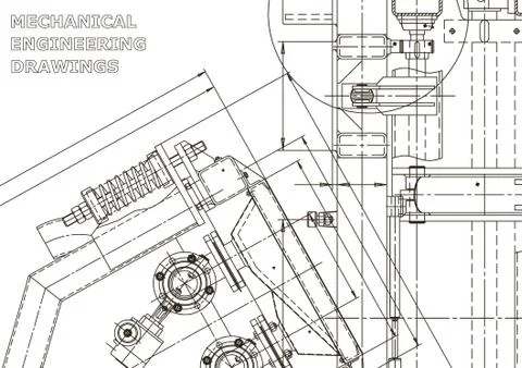 Vector engineering illustration. Cover, flyer, banner, background 스톡 일러스트
