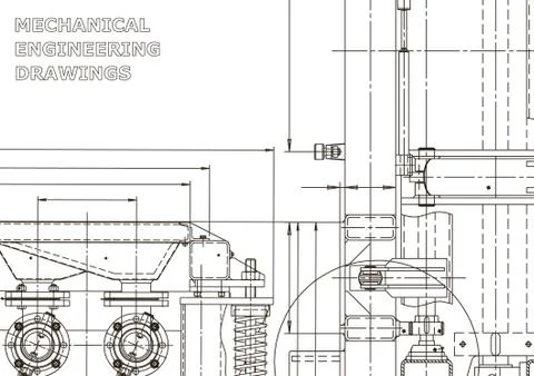 Vector engineering illustration. Cover, flyer, banner, background Stockillustratie