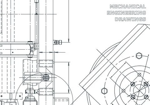 Vector engineering illustration. Cover, flyer, banner, background Stock Illustration