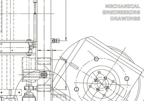 Vector engineering illustration. Cover, flyer, banner, background Stock Illustration