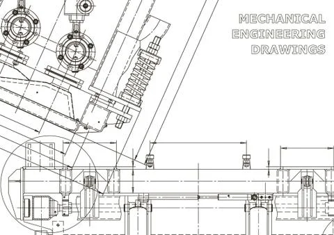 Vector engineering illustration. Cover, flyer, banner, background Stock Illustration