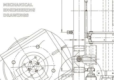 Vector engineering illustration. Cover, flyer, banner, background Stock Illustration