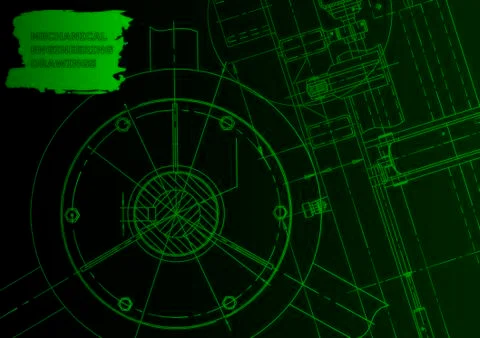 Vector engineering illustration Illustrazione stock