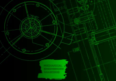 Vector engineering illustration Illustrazione stock