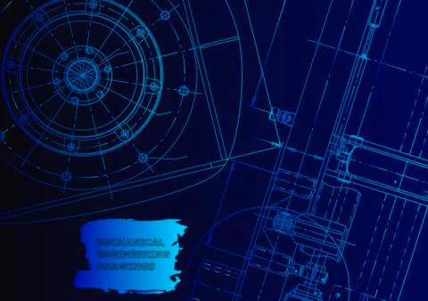 Vector engineering illustration Stock Illustration