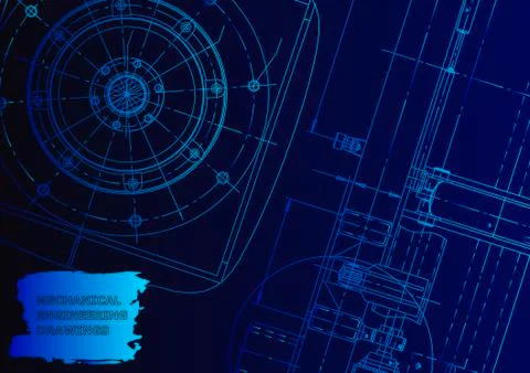 Vector engineering illustration Stock Illustration