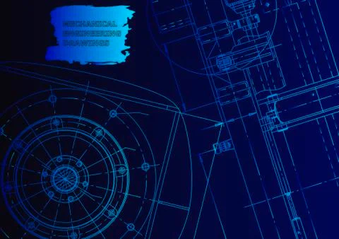Vector engineering illustration Stock Illustration