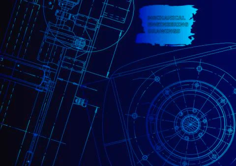 Vector engineering illustration Illustrazione stock