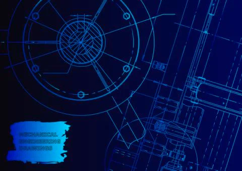 Vector engineering illustration Stock Illustration