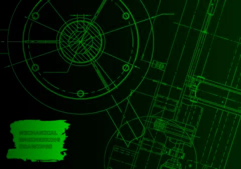 Vector engineering illustration Stock Illustration