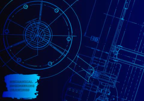 Vector engineering illustration Stock Illustration