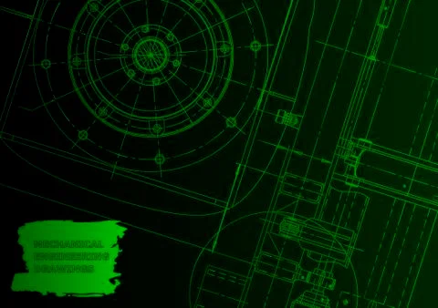 Vector engineering illustration Illustrazione stock