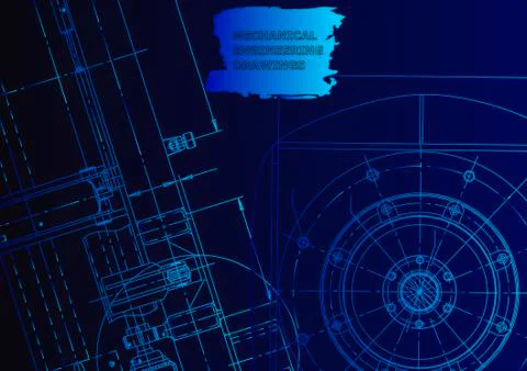 Vector engineering illustration 스톡 일러스트