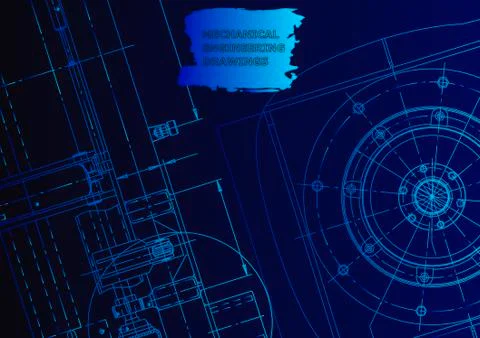 Vector engineering illustration Stock Illustration