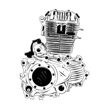 Vector engraved style illustration for posters, decoration and print. Hand dr Stock Illustration