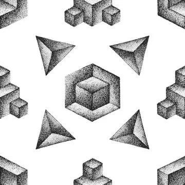 Vector engraving vintage seamless pattern. Stock Illustration