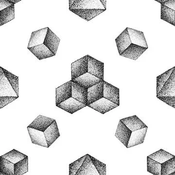 Vector engraving vintage seamless pattern. Stock Illustration