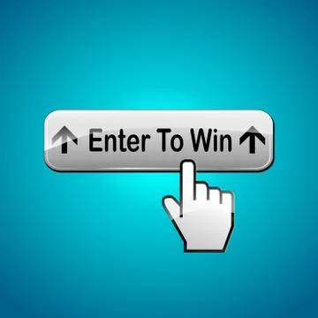 Vector enter to win button Stock Illustration
