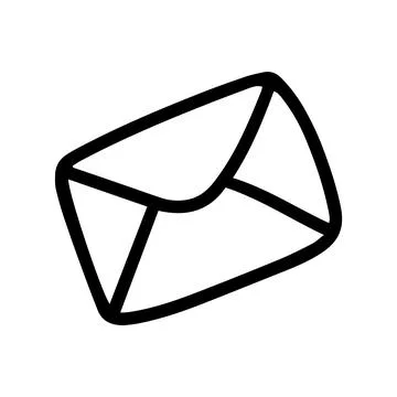 Vector envelope isolated on white background. Phone and message icon for Stock Illustration