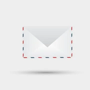 Vector envelope on white background 스톡 일러스트