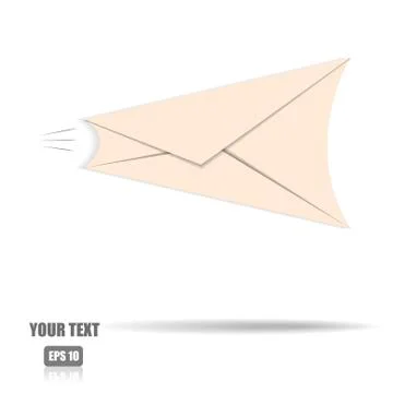 Vector : Envelope on white background Illustrazione stock