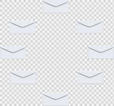 Vector of envelopes Stock Illustration