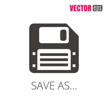 Vector EPS 10 Save icon. Floppy disk icon for mobile apps, web sites, UI design. Stock Illustration