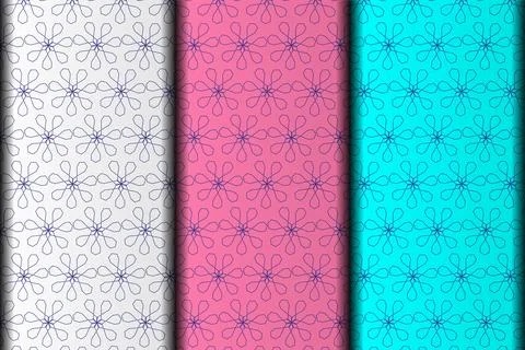 Vector eps changeable pattern design template. Stock Illustration