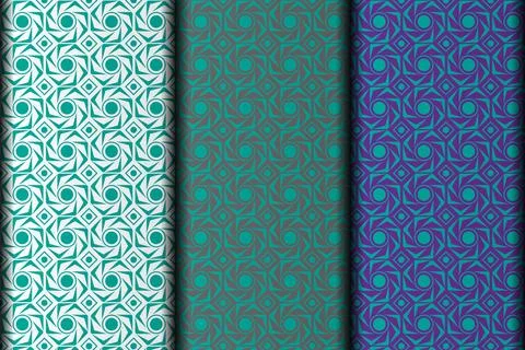 Vector eps circle style pattern design template. Stock Illustration