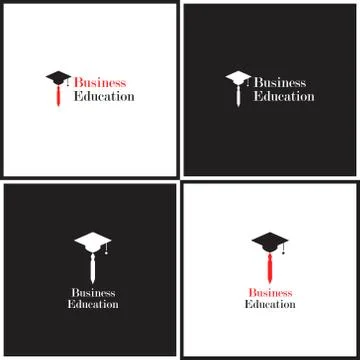 Vector eps logotype or illustration about business education Stock Illustration