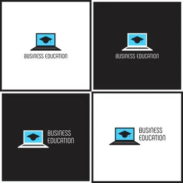 Vector eps logotype or illustration about business education Stock Illustration