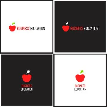 Vector eps logotype or illustration about business education Stock Illustration