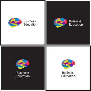 Vector eps logotype or illustration about business education Stock Illustration