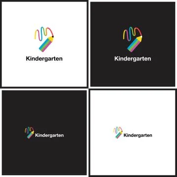 Vector eps logotype or illustration about children education center Stock Illustration