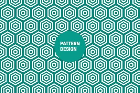 Vector eps seamless pattern design template. Stock Illustration