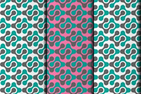 Vector eps seamless pattern design template. Stock Illustration