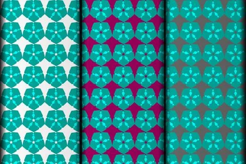 Vector eps seamless pattern design template. Stock Illustration