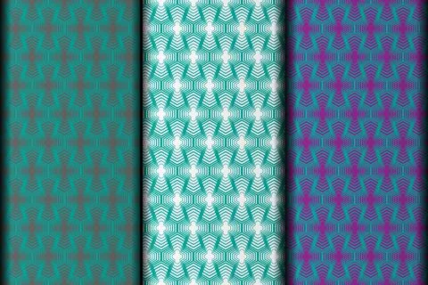 Vector eps seamless pattern design template. Stock Illustration