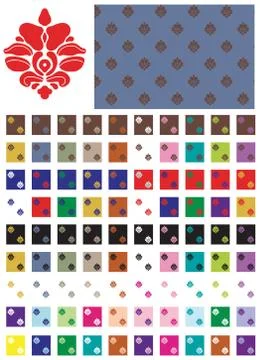 Vector EPS8 Drag and Drop Swatches for Wallpaper Backgrounds Stock Illustration