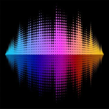 Vector Equalizer Effect Stock Illustration